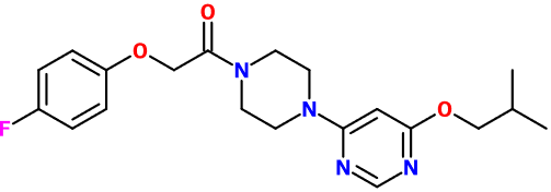 (image for) MC007516 2-(4-Fluorophenoxy)-1-(4-(6-isobutoxypyrimidin-4-yl)piperazin-1-yl)ethanone